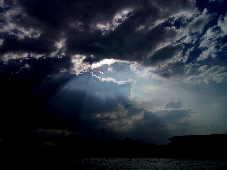 Shine sunlight silhouette