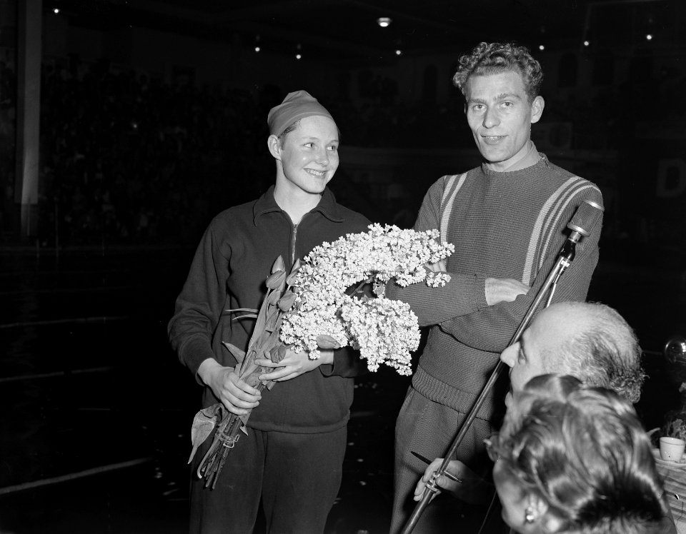 Nieuw wereldrecord 100 meter vrije slag van Cocky Gastelaars en Jan de Vries, Bestanddeelnr 907-6220