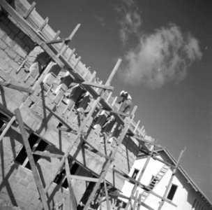 Nieuwbouw in de wijk Parera in Willemstad op Curaçao, Bestanddeelnr 252-7141