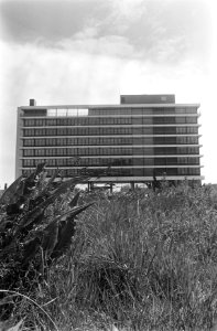 Nieuw gebouw van Gemeentewaterleidingen te Amsterdam, Sloterdijk exterieur, Bestanddeelnr 922-4909