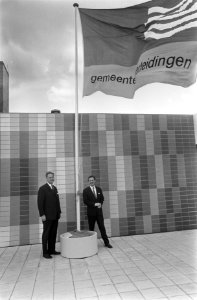 Nieuw gebouw van Gemeente waterleiding Amsterdam geopend door wethouder Hamm wet, Bestanddeelnr 922-4924