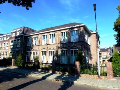 Nijmegen Van Schevichavenstraat 10 Gymnasium gevel Oranjesingel 44