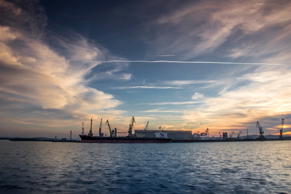 Sunset destination town