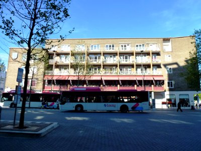 Nijmegen Woon-winkelcomplex Plein '44 51-73 (02) zijde Plein '44