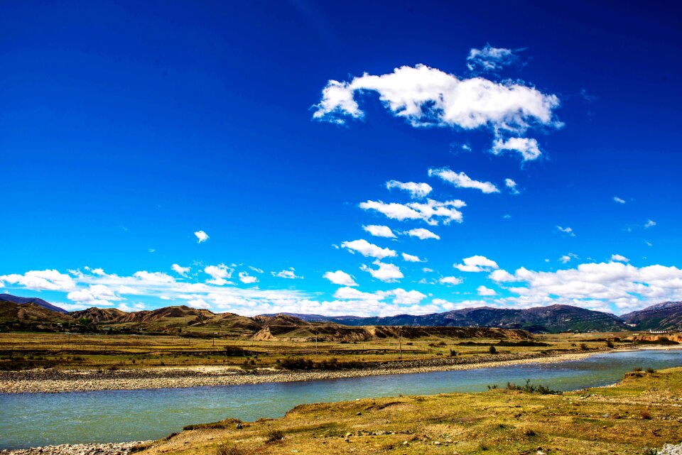 Mountain landscape river