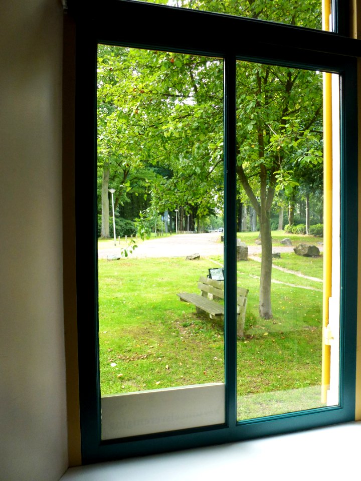 Nijmegen René Descartesdreef 21, landhuis Oud Heyendaal uitzicht (r) op Beukenlaan