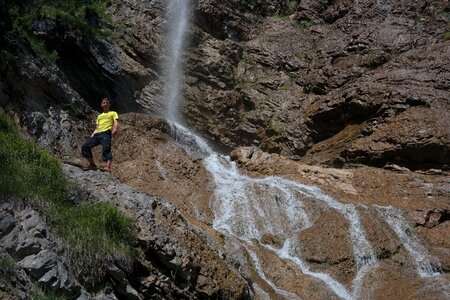 Wanderer hike steep