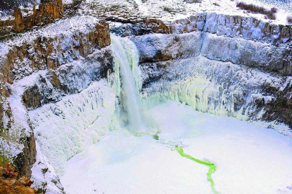 Canyon gorge waterfall