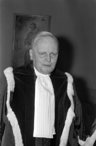 Nieuwe president Hoge Raad Nederlanden geinstalleerd in Den Haag . Mr. F.J. de J, Bestanddeelnr 923-1665