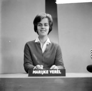 Nieuwe presentators van tv-programma Rooster aan kijkers voorgesteld, Marijke Ve, Bestanddeelnr 916-9603