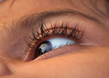 Eye lid eye ball eye hair