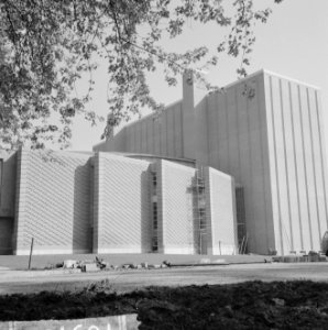 Nieuwe schouwburg te Eindhoven, in- en exterieurs van schouwburg, Bestanddeelnr 916-9401