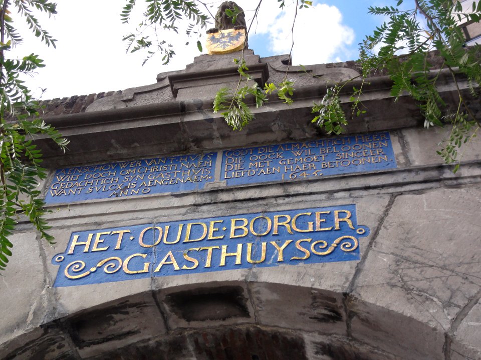 Nijmegen Rijksmonument 31198 poort Oude Burger Gasthuys detail