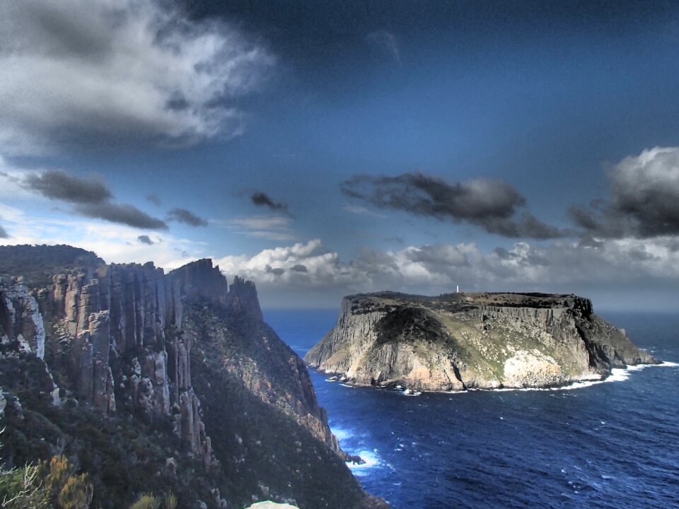 Scenic coast seascape
