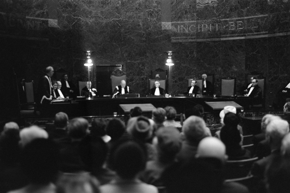 Nieuwe president van de Hoge Raad der Nederlanden geinstalleerd in Den Haag . De, Bestanddeelnr 923-1666