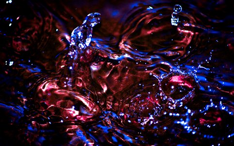 Splash drops liquid photo