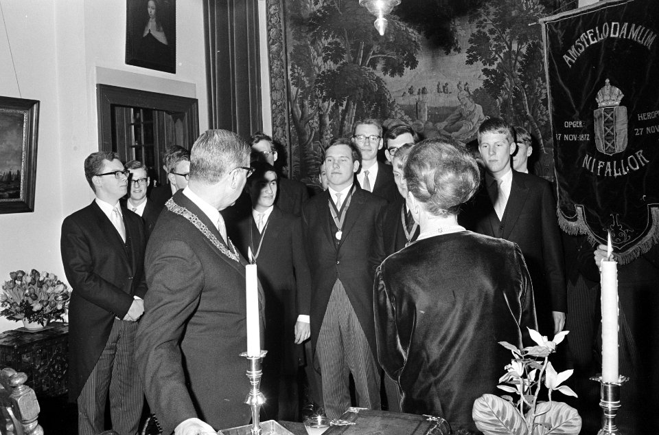 Nieuwjaarsreceptie van Burgemeester Van Hall, Bestanddeelnr 919-9432