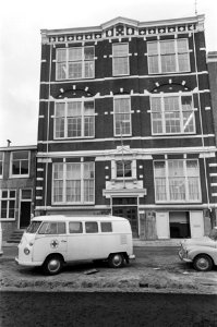 Nieuwe Rode Kruisgebouw in de Rapenburgerstraat. Exterieur gebouw, Bestanddeelnr 921-1876