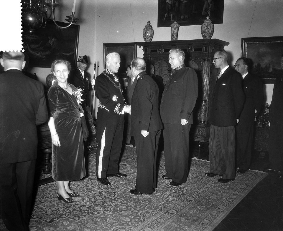 Nieuwjaarsreceptie burgemeester van Amsterdam A.J. d'Ailly, Bestanddeelnr 907-5241