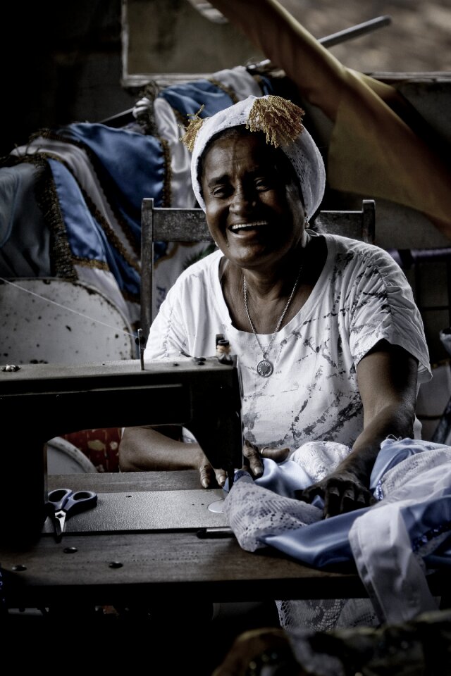 Happiness people seamstress