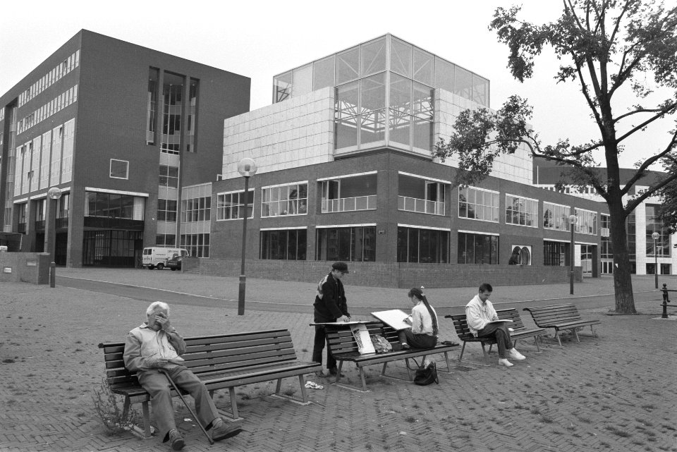 Nieuwe stadhuis van Amsterdam exterieur van de raadszaal, Bestanddeelnr 934-3046