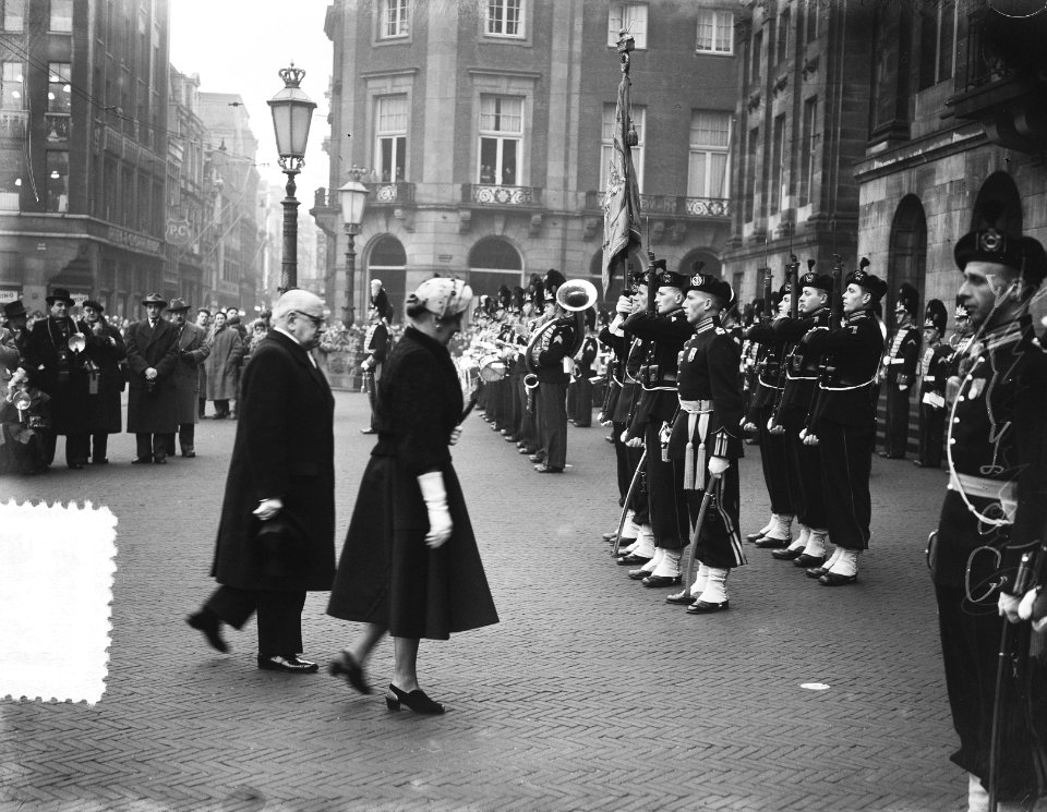 Nieuwjaarsreceptie Koninklijk Paar te Amsterdam. Oostenrijk, Bestanddeelnr 905-4880