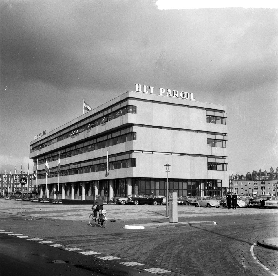 Nieuwe gebouw van Het Parool geopend, gebouw Parool, Bestanddeelnr 917-0490