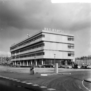 Nieuwe gebouw van Het Parool geopend, gebouw Parool, Bestanddeelnr 917-0490