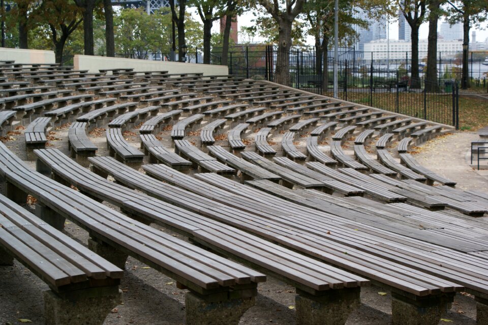 Outdoors empty arena