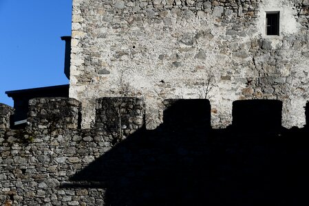 Knight's castle castle wall shadow