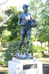 Newspaper Delivery Boy - Arisugawa-no-miya Memorial Park - DSC06848