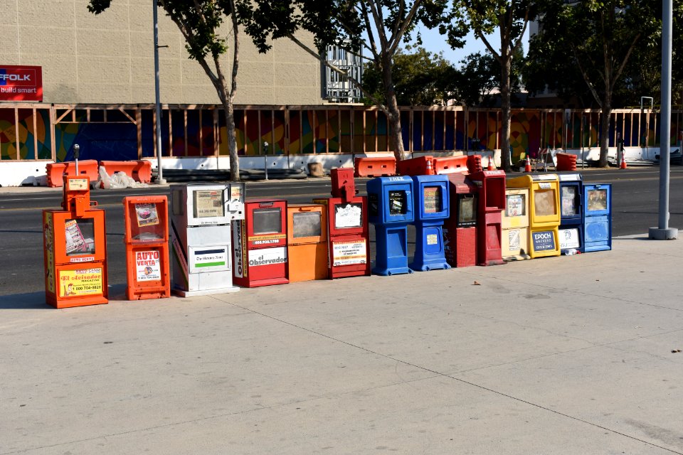 Newsstands at San Jose City Hall