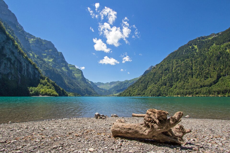 Mountains bergsee klöntal