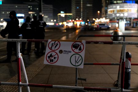 New year 2021 exclusion zone Berlin Alexanderplatz 03