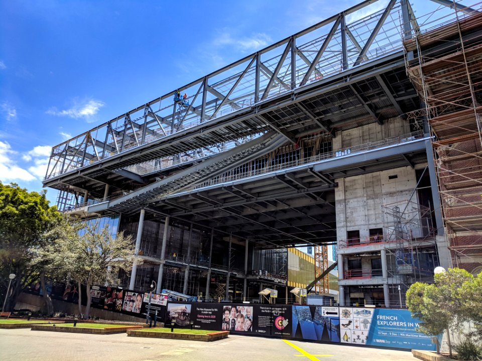 New WA Museum construction, December 2018 01