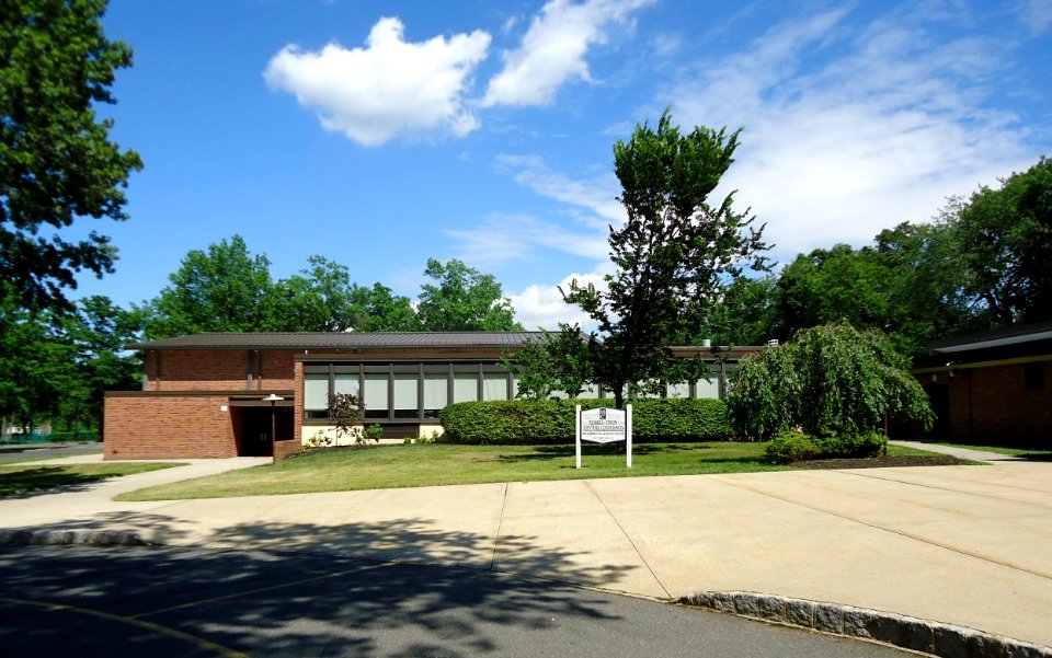 New Providence NJ Morris Union Jointure Commission with blue sky and trees