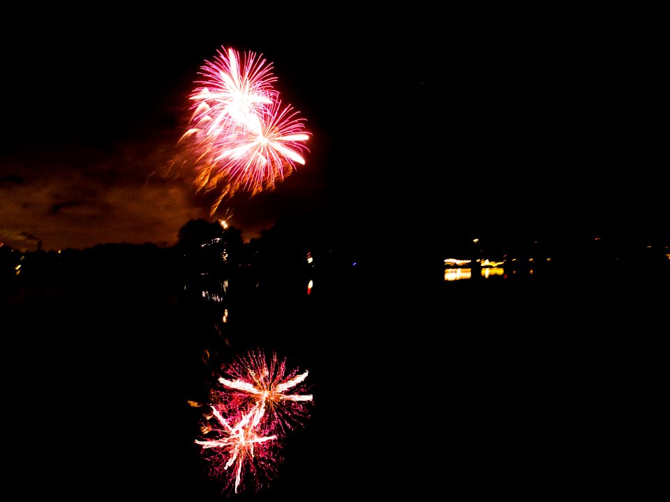 New Year celebration in Berlin-Spandau around Havel 06