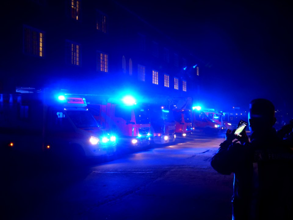 New Year celebration in Berlin-Spandau around Havel 02
