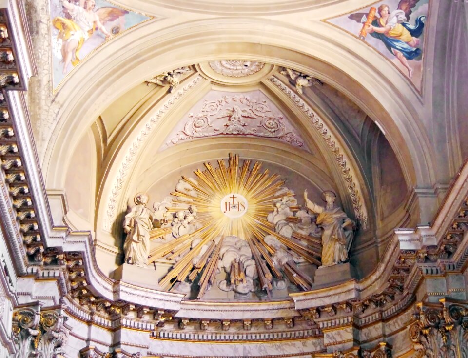 Baroque art frescoes
