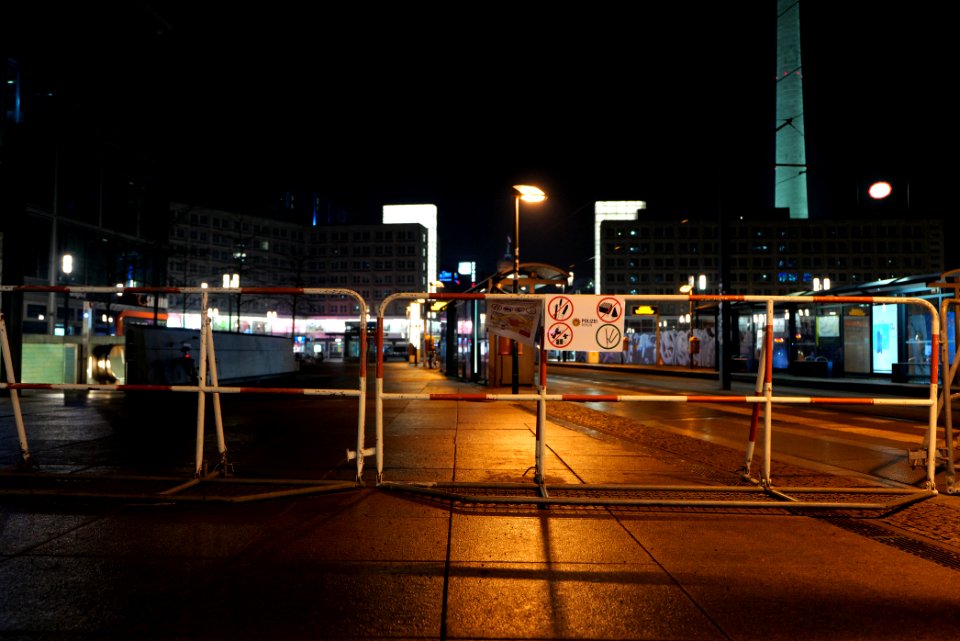 New year 2021 exclusion zone Berlin Alexanderplatz 13