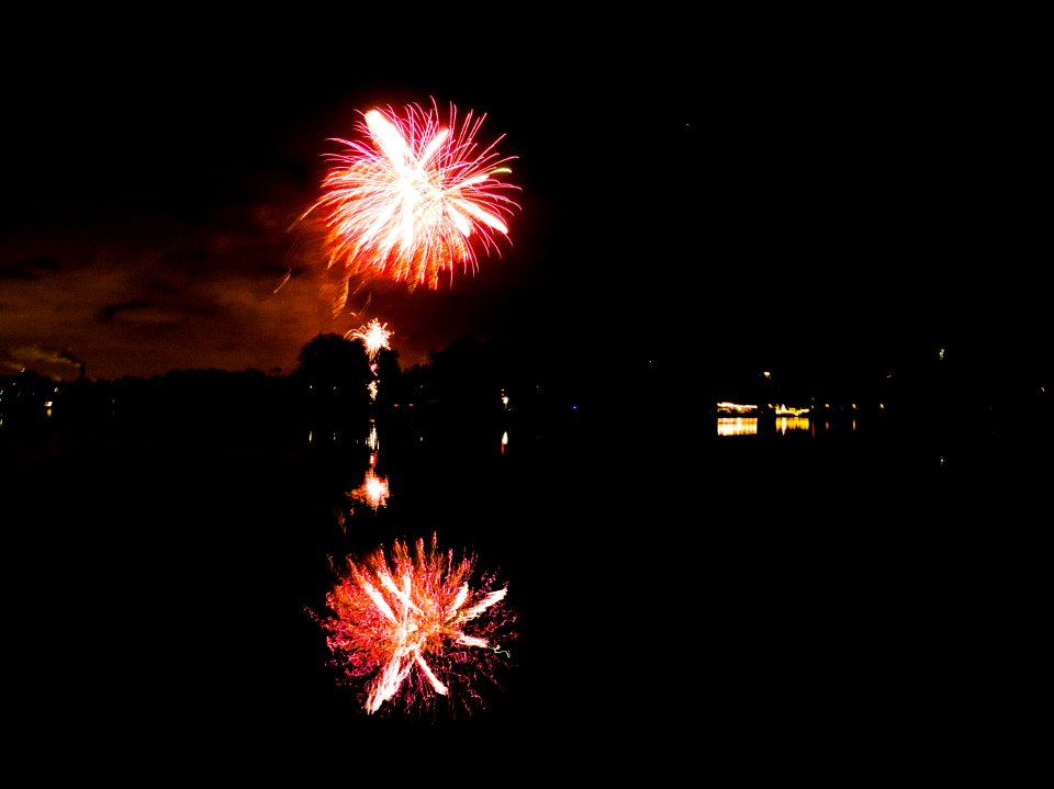 New Year celebration in Berlin-Spandau around Havel 05