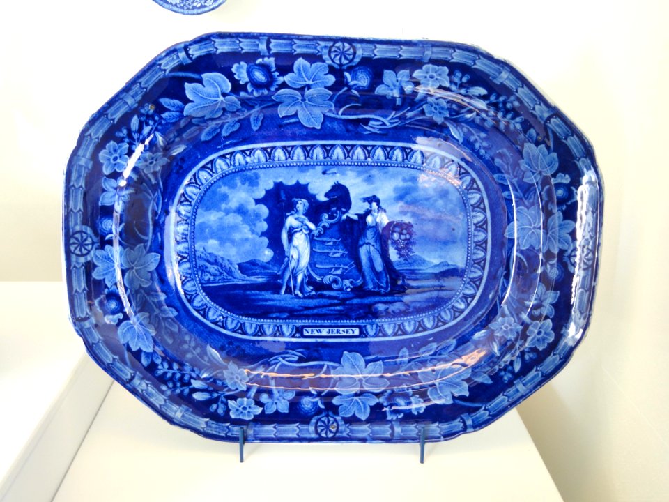 New Jersey - Arms of the American States series by Thomas Mayer, c. 1829 - National Museum of American History - DSC06291