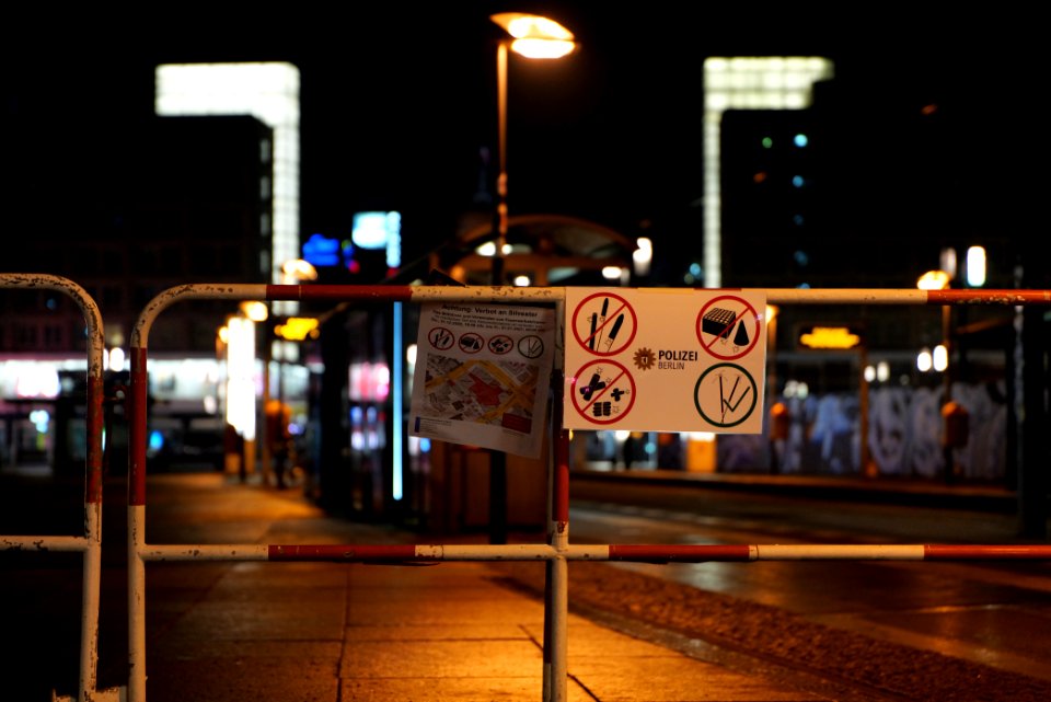 New year 2021 exclusion zone Berlin Alexanderplatz 15