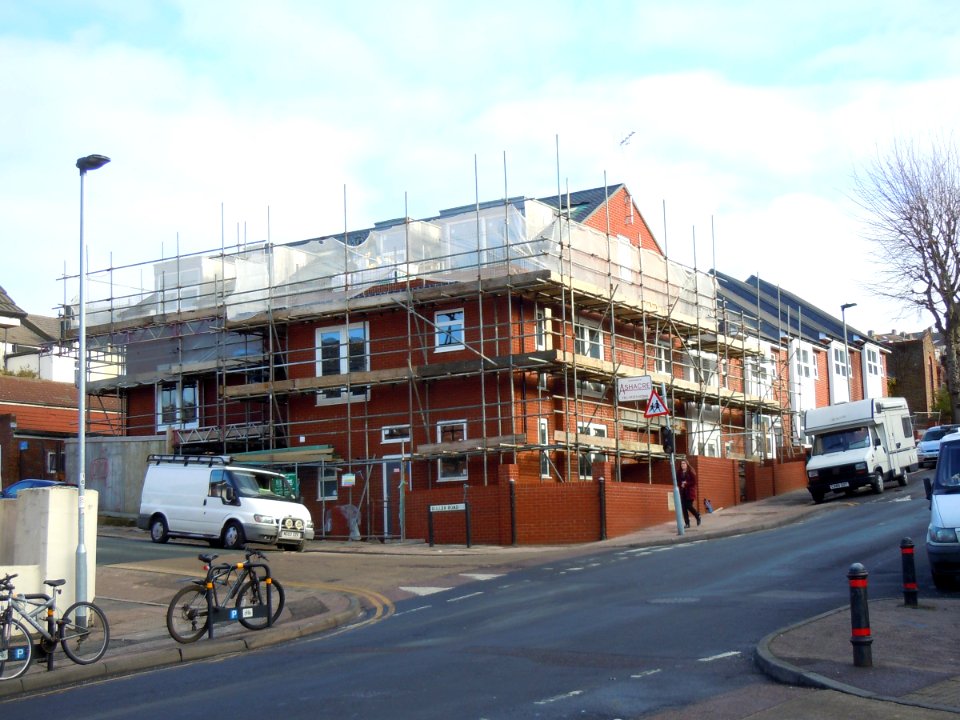 New Housing on the site of St Alban's Church, Coombe Road, Brighton (January 2015) (2)