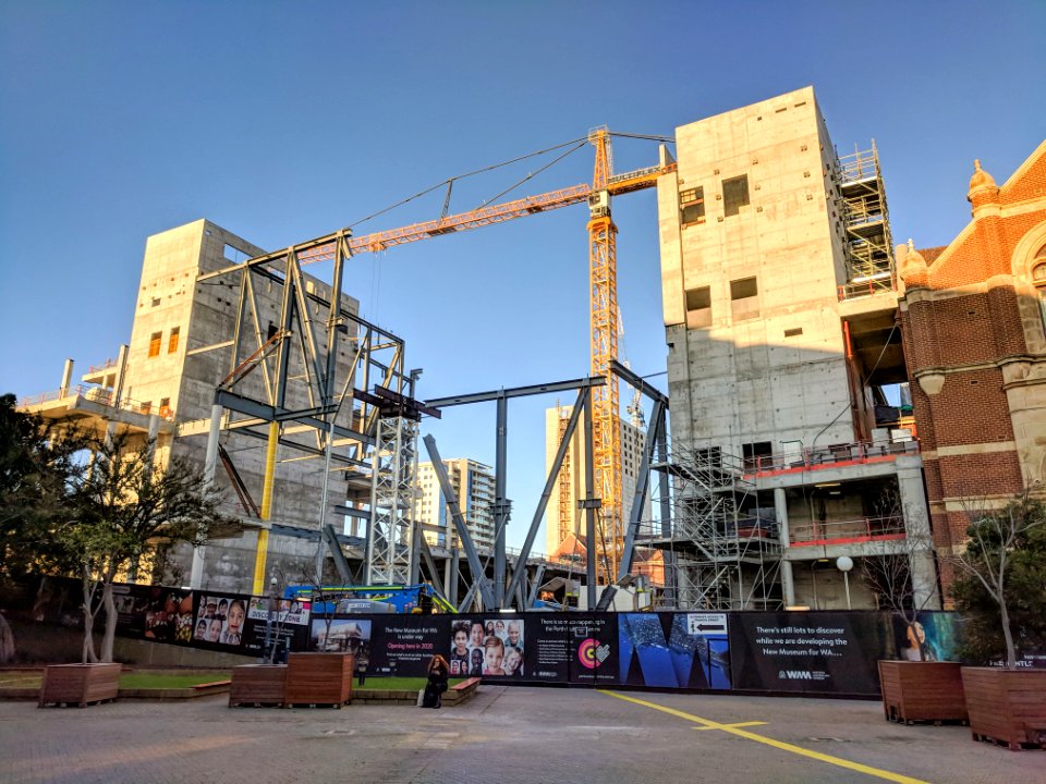 New WA Museum construction, July 2018 01