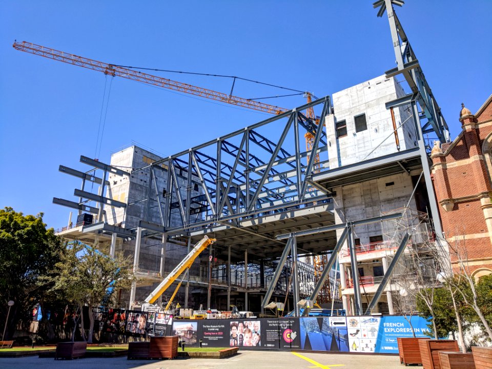New WA Museum construction, September 2018 02