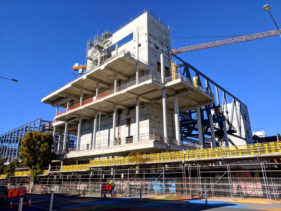 New WA Museum construction, August 2018