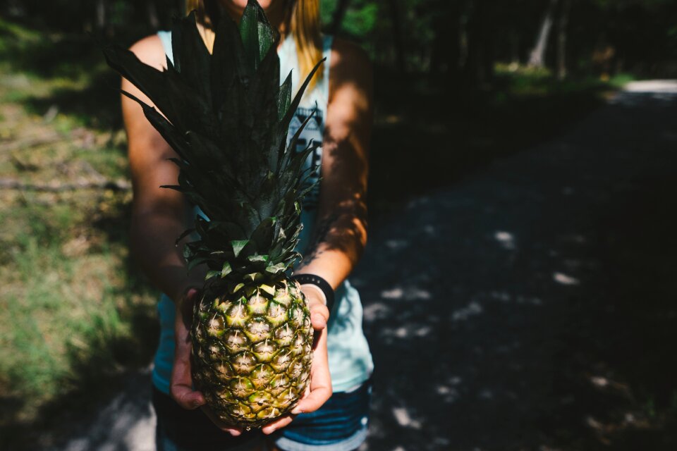 Girl person pineapple