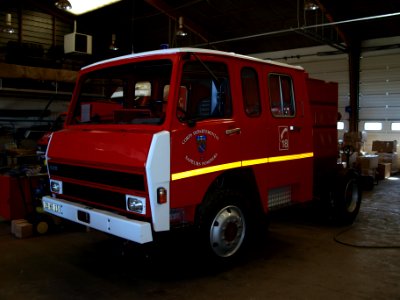 New not yet finnished fire engine, Departement Cruese, France 19 24April2009