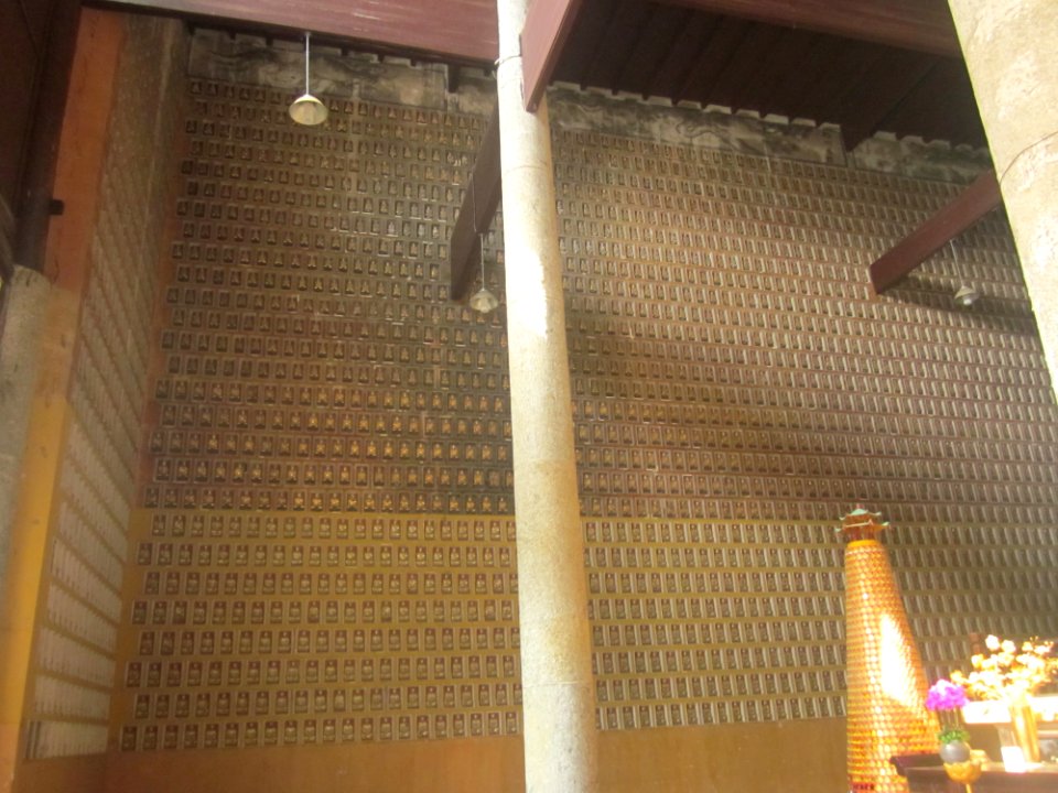 Niches for statues of the Buddha, Multi-Buddha Hall (Wanfo Hall), Miyin Temple, 12 February 2018, 01